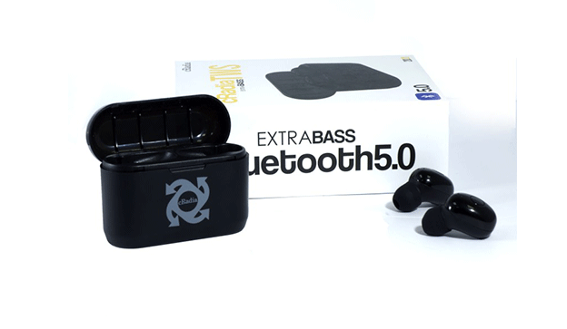 Auriculares Bluetooth 5.0 extrabass con estuche de carga cRadia M2