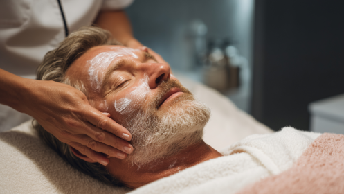 Experiencia facial masculina con masaje cervical por 49€