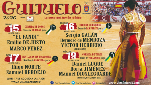 Entradas para la Feria Taurina de Guijuelo desde 10 euros